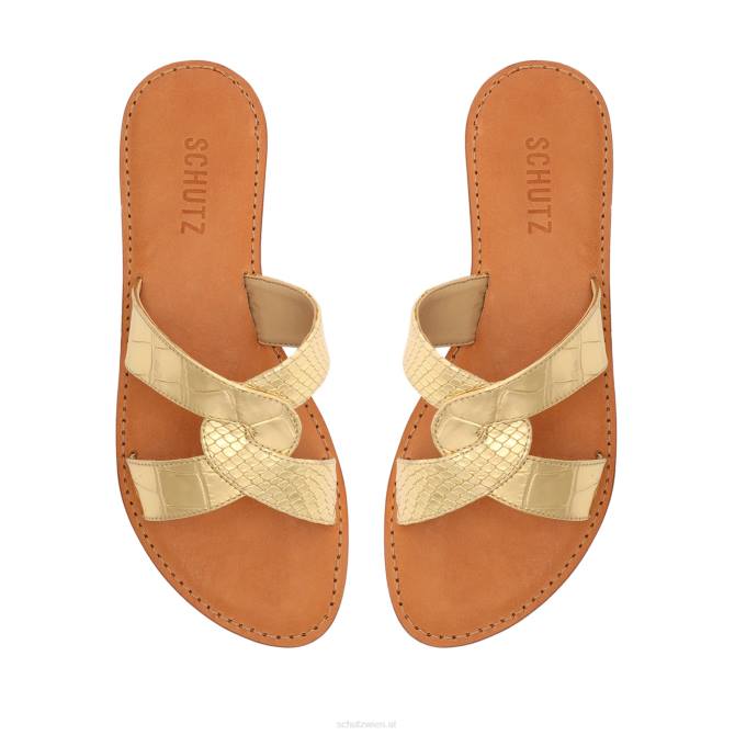 bei Schutz Sandale „Rita“ aus Metallic-Leder Gold D60T510