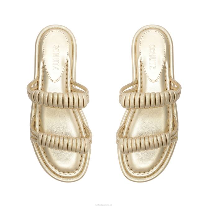 bei Schutz Sandale aus Binky-Metallic-Leder Gold D60T535