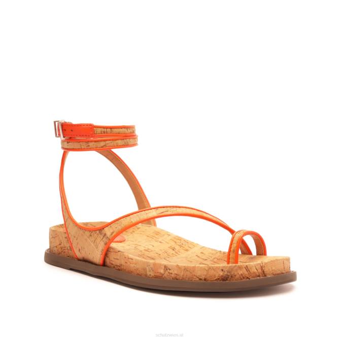 bei Schutz Sandale aus Chinara-Leder Flammenorange D60T557