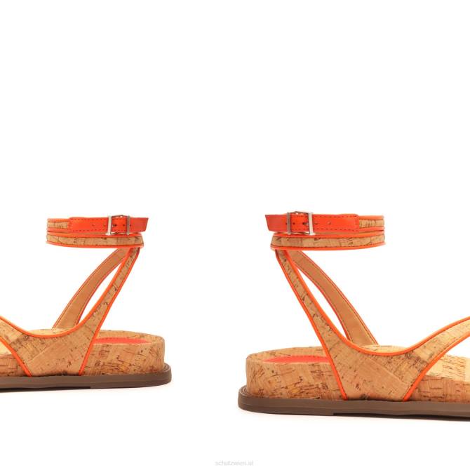 bei Schutz Sandale aus Chinara-Leder Flammenorange D60T557