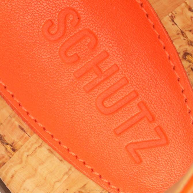 bei Schutz Sandale aus Chinara-Leder Flammenorange D60T557