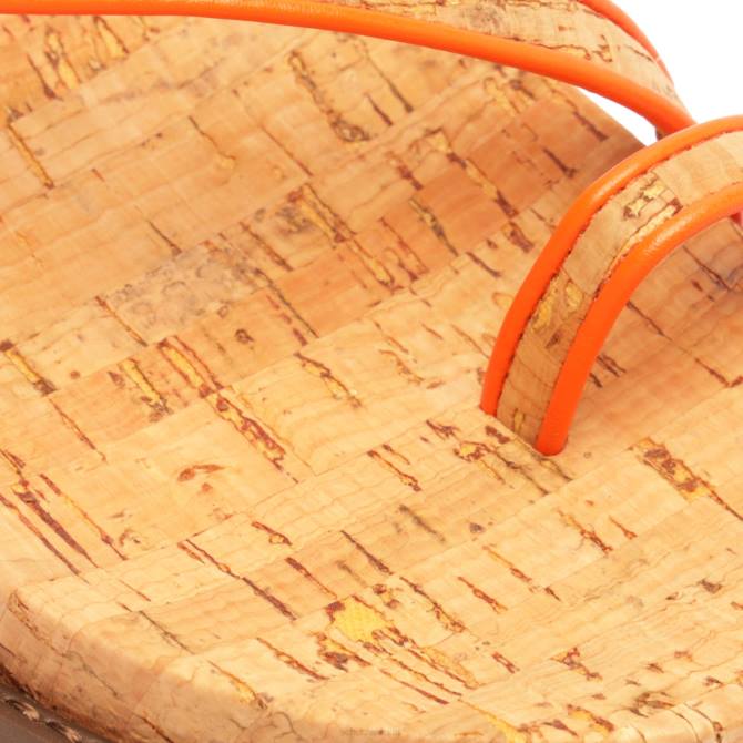 bei Schutz Sandale aus Chinara-Leder Flammenorange D60T557