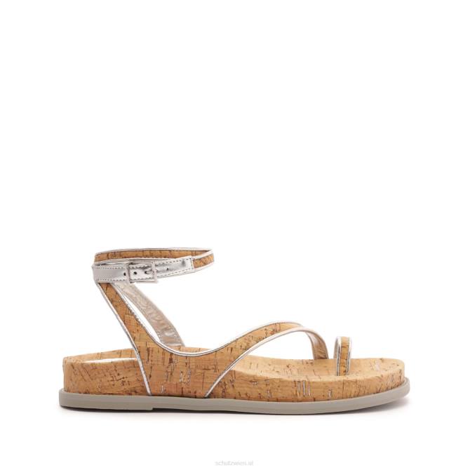 bei Schutz Sandale aus Chinara-Leder Silber D60T544