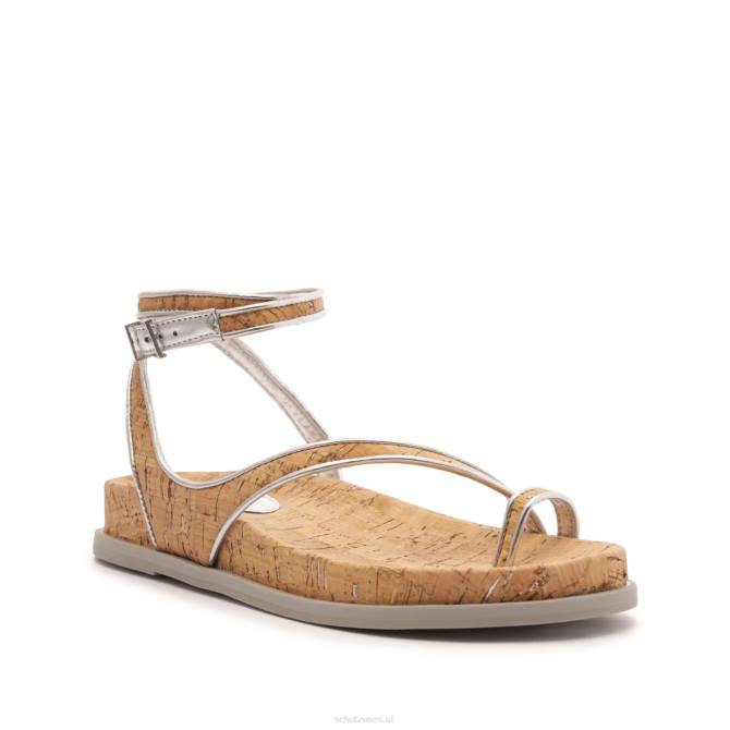 bei Schutz Sandale aus Chinara-Leder Silber D60T544