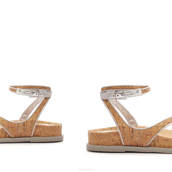 bei Schutz Sandale aus Chinara-Leder Silber D60T544