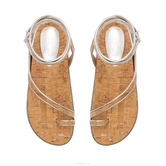 bei Schutz Sandale aus Chinara-Leder Silber D60T544