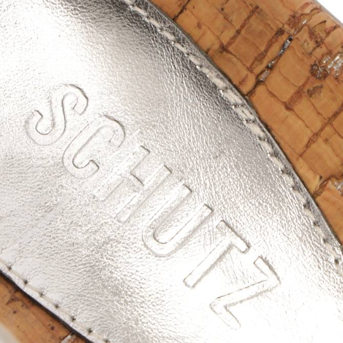 bei Schutz Sandale aus Chinara-Leder Silber D60T544