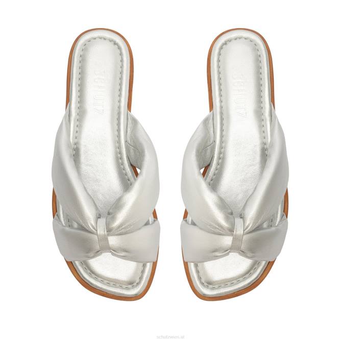 bei Schutz Sandale aus Feenmetallic-Leder Silber D60T599
