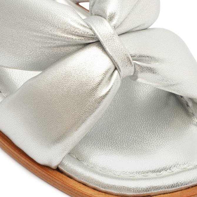 bei Schutz Sandale aus Feenmetallic-Leder Silber D60T599