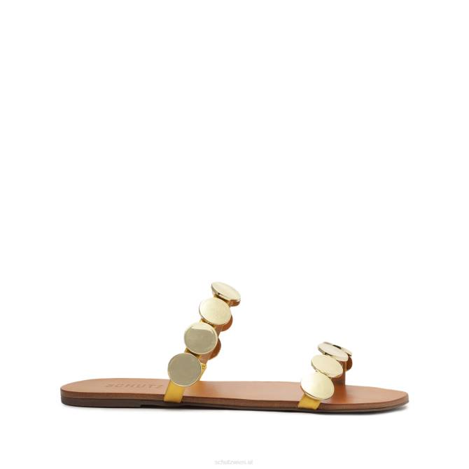 bei Schutz Sandale aus Spechio-Akazienholz Gold D60T524