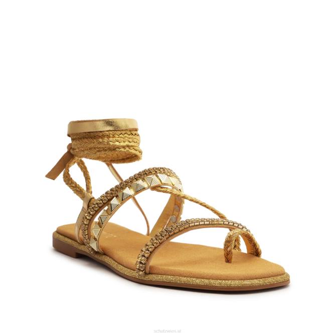 bei Schutz Sommersandale aus Nappaleder Gold D60T542