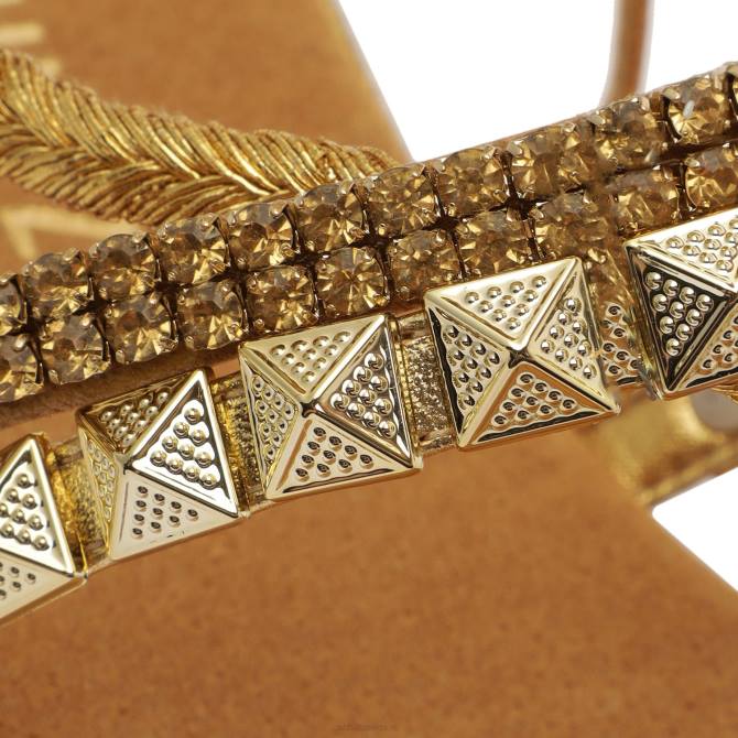 bei Schutz Sommersandale aus Nappaleder Gold D60T542