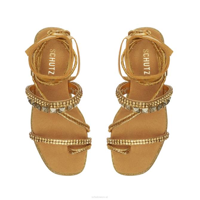 bei Schutz Sommersandale aus Nappaleder Gold D60T542