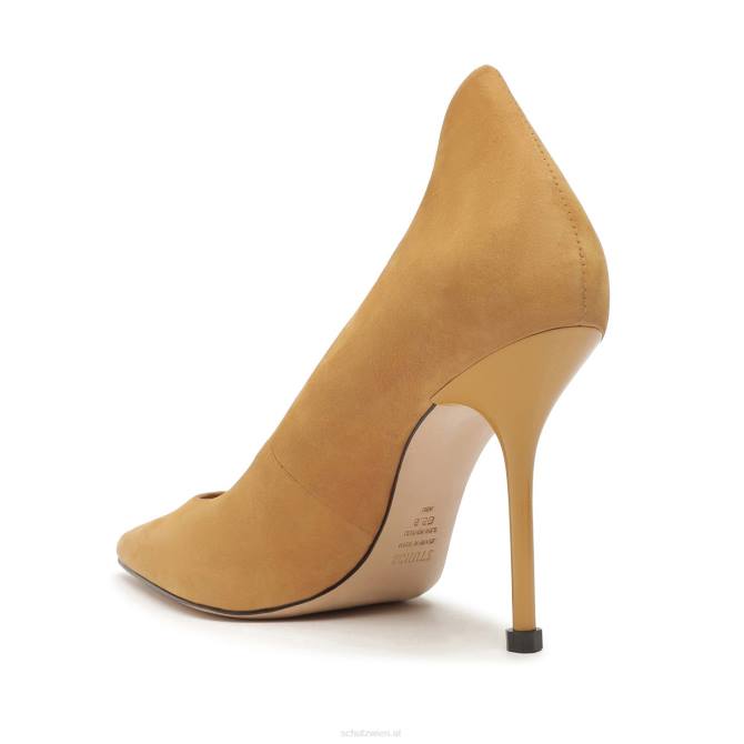 bei Schutz Amal Nubuk-Pumps Nude-Karamell D60T706