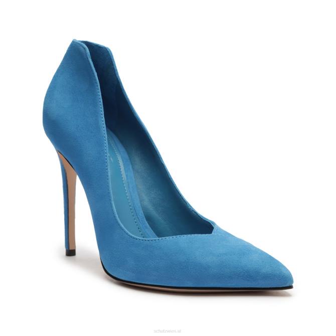 bei Schutz Arlette-Pumps aus Wildleder Zitronenblau D60T715