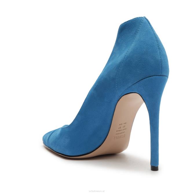 bei Schutz Arlette-Pumps aus Wildleder Zitronenblau D60T715