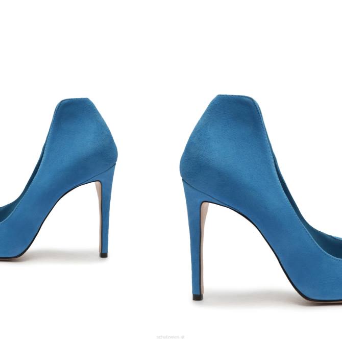 bei Schutz Arlette-Pumps aus Wildleder Zitronenblau D60T715