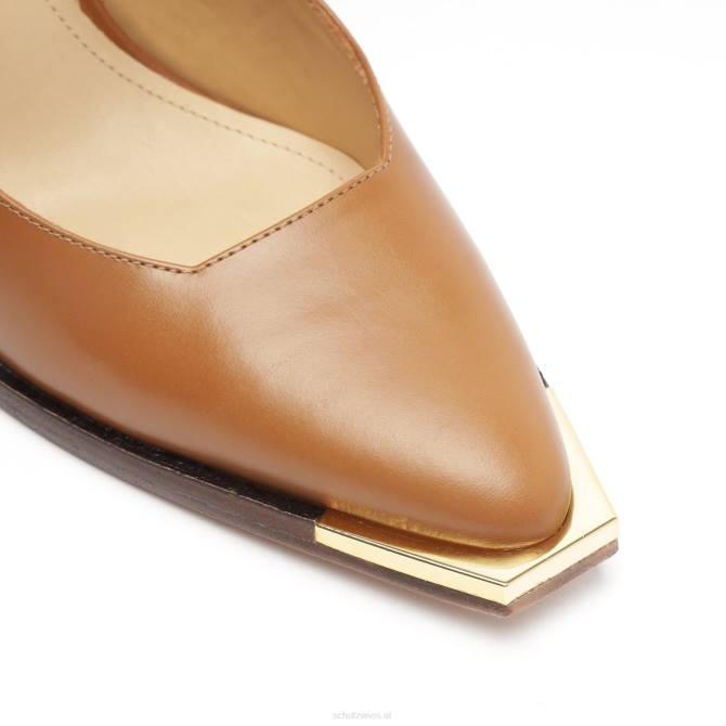 bei Schutz Jeans-Pumps aus Leder neues Holz D60T193