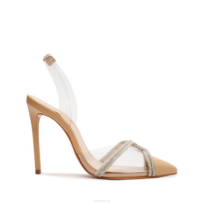 bei Schutz Julie-Pumps aus Vinyl und Nappaleder hell beige D60T712