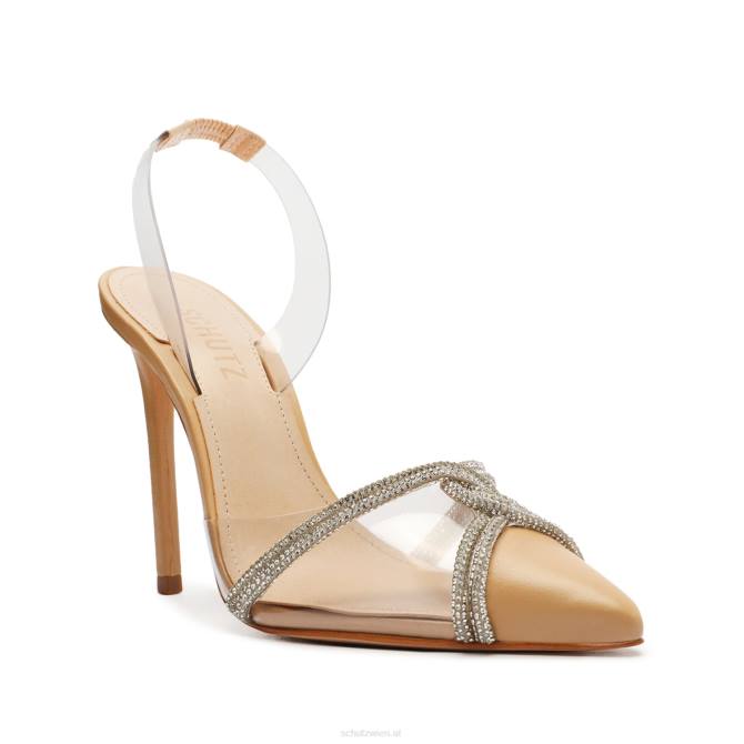 bei Schutz Julie-Pumps aus Vinyl und Nappaleder hell beige D60T712