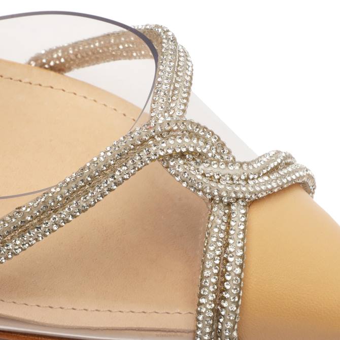 bei Schutz Julie-Pumps aus Vinyl und Nappaleder hell beige D60T712