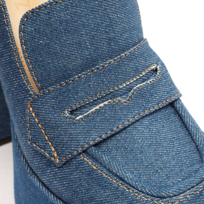 bei Schutz Lässige Plateau-Pumps von Viola Blau D60T176