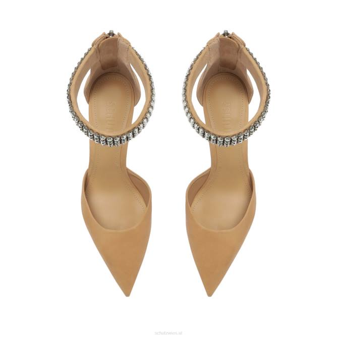 bei Schutz Laverne-Pumpe aus Nubukleder echtes Beige D60T423
