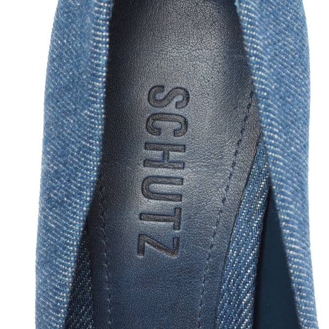 bei Schutz Lou Denim-Pumps Blau D60T693