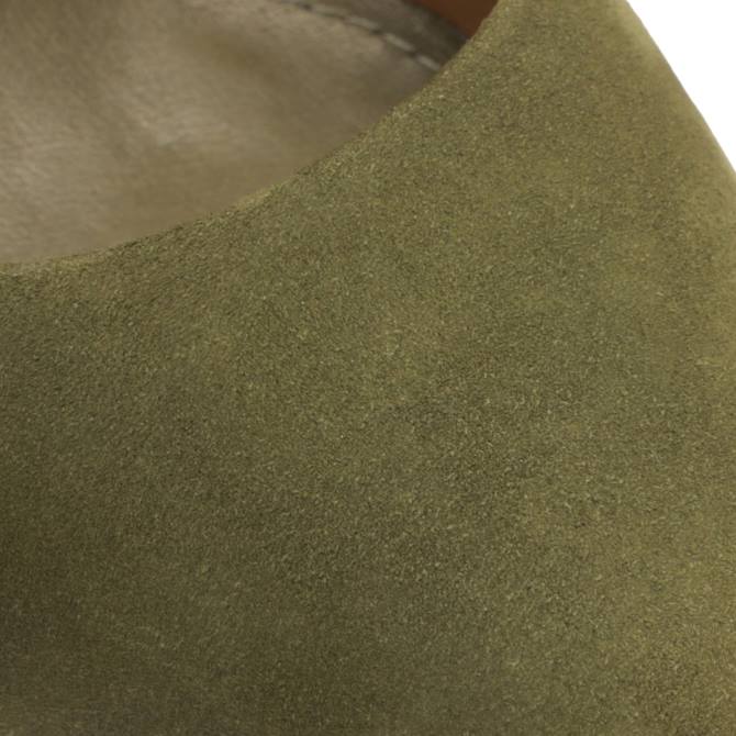 bei Schutz Lou Nubuk-Pumpe Militärgrün D60T438