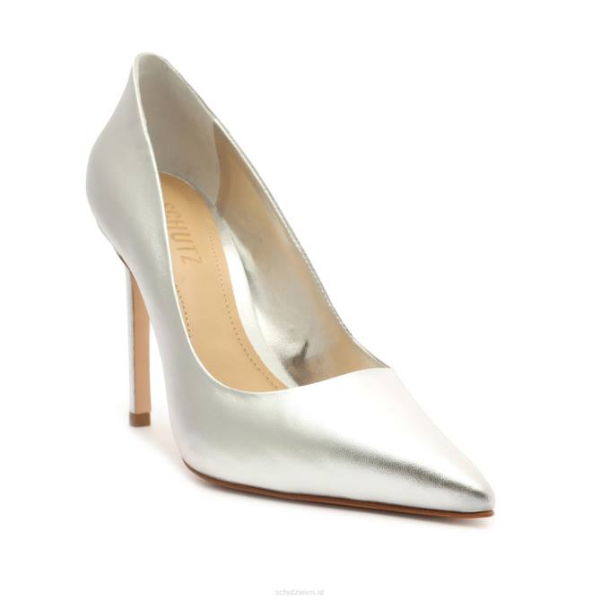 bei Schutz Lou-Pumps aus Metallic-Leder Silber D60T704