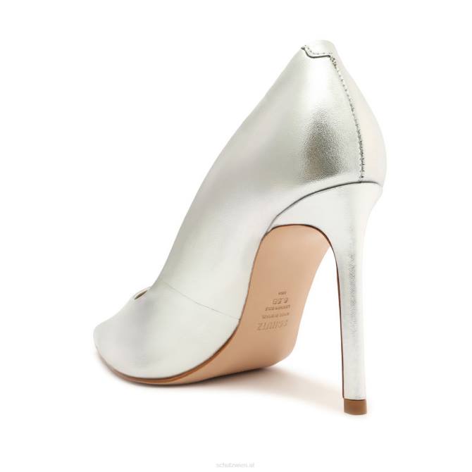 bei Schutz Lou-Pumps aus Metallic-Leder Silber D60T704