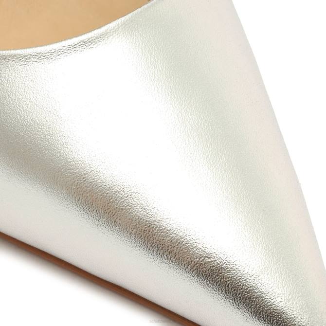bei Schutz Lou-Pumps aus Metallic-Leder Silber D60T704