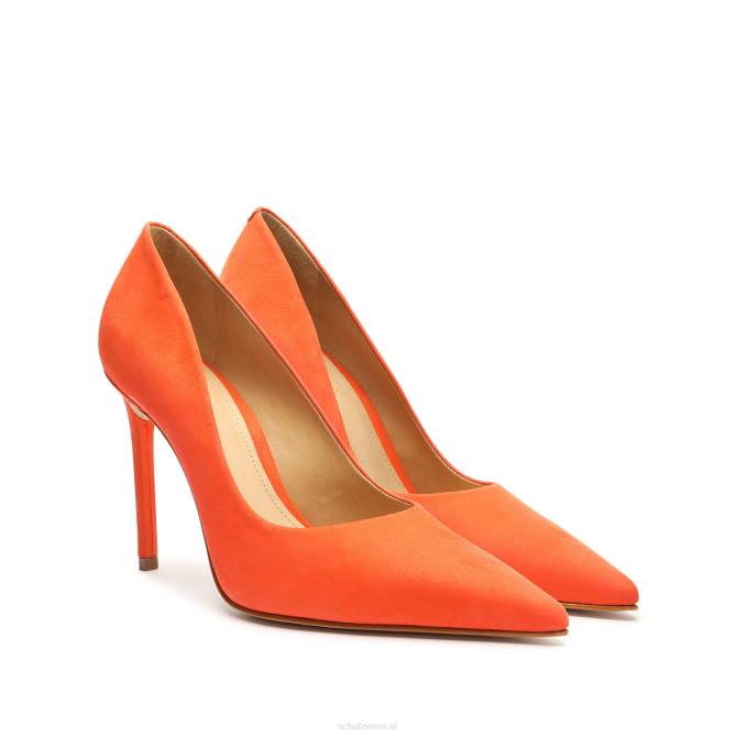 bei Schutz Lou Wildlederpumps Flammenorange D60T431