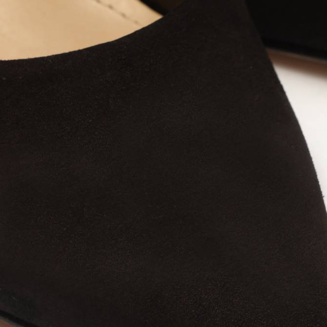 bei Schutz Pantoletten aus Perlenleder Schwarz D60T694