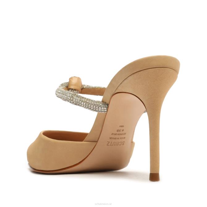 bei Schutz Pearl-Nubuk-Pumps hell beige D60T695