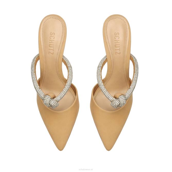 bei Schutz Pearl-Nubuk-Pumps hell beige D60T695