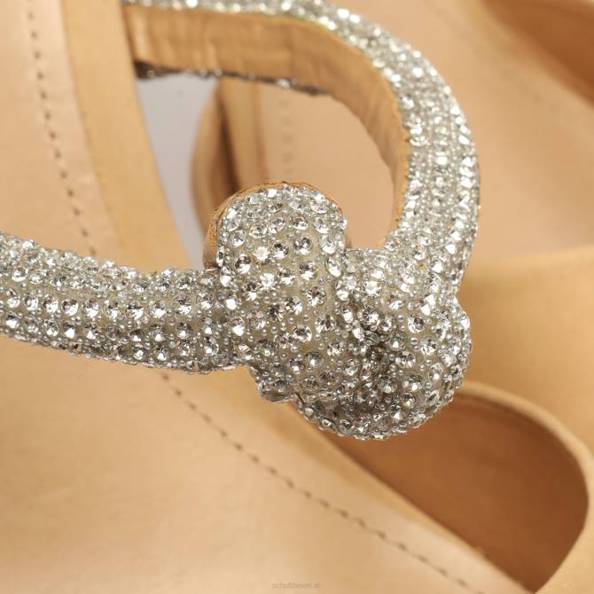 bei Schutz Pearl-Nubuk-Pumps hell beige D60T695