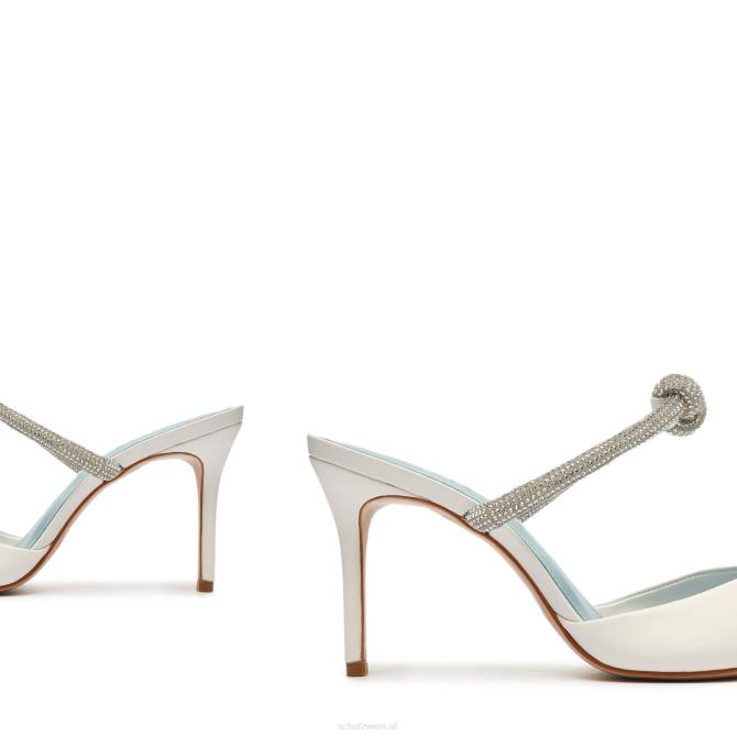 bei Schutz Pumps aus perlmuttfarbenem Nappaleder Weiss D60T446