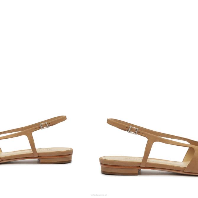 bei Schutz Boris Nubuk flach echtes Beige D60T569