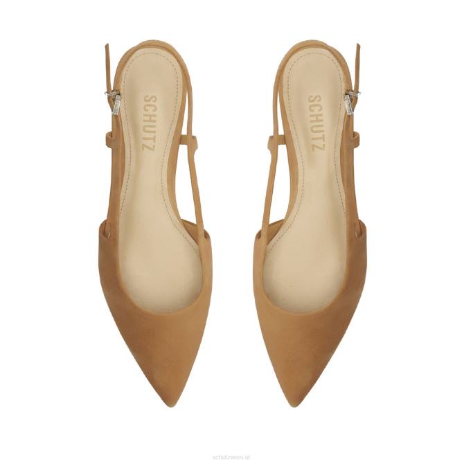 bei Schutz Boris Nubuk flach echtes Beige D60T569