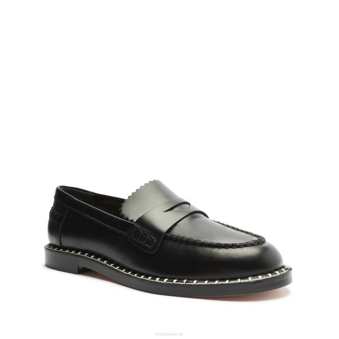 bei Schutz Christie Leder flach Schwarz D60T572