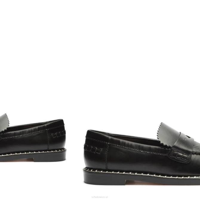 bei Schutz Christie Leder flach Schwarz D60T572