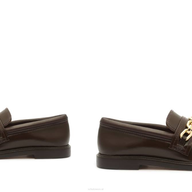 bei Schutz Dannie Leder flach dunkle Schokolade D60T580