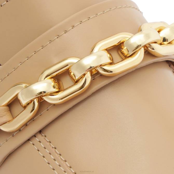 bei Schutz Dannie Leder flach echtes Beige D60T579