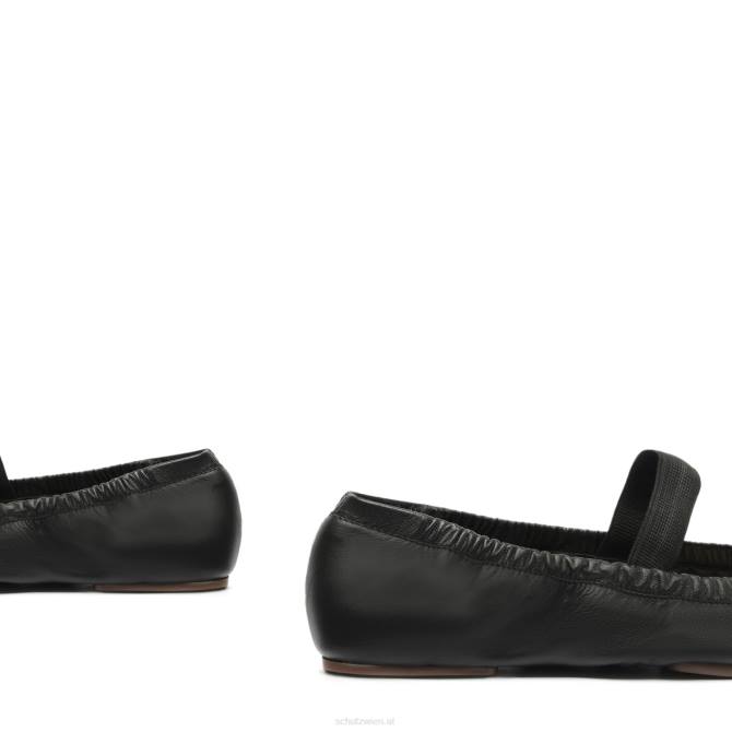 bei Schutz Flache Gürteltasche aus Leder Schwarz D60T561