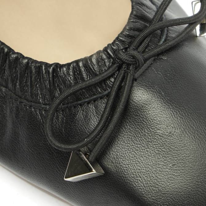 bei Schutz Flache Gürteltasche aus Leder Schwarz D60T561