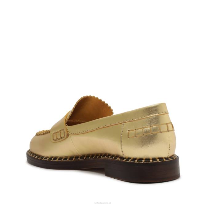 bei Schutz Flache Schuhe aus Metallic-Leder von Christie Gold D60T577