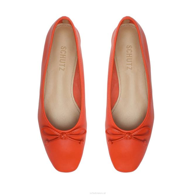 bei Schutz Flaches Arissa-Nappaleder Flammenorange D60T565