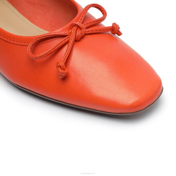 bei Schutz Flaches Arissa-Nappaleder Flammenorange D60T565