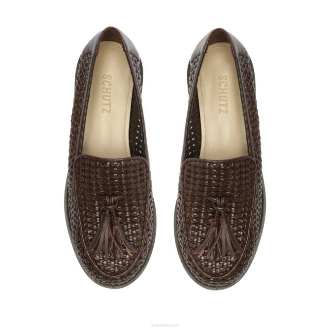 bei Schutz Hanna Flat dunkle Schokolade D60T517